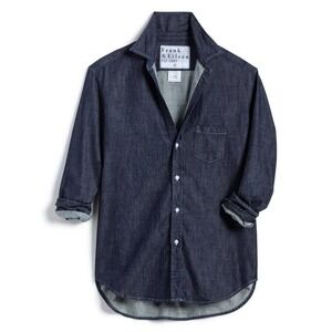 Frank & Eileen Eileen Button Down Shirt Raw Rinse Denim XL